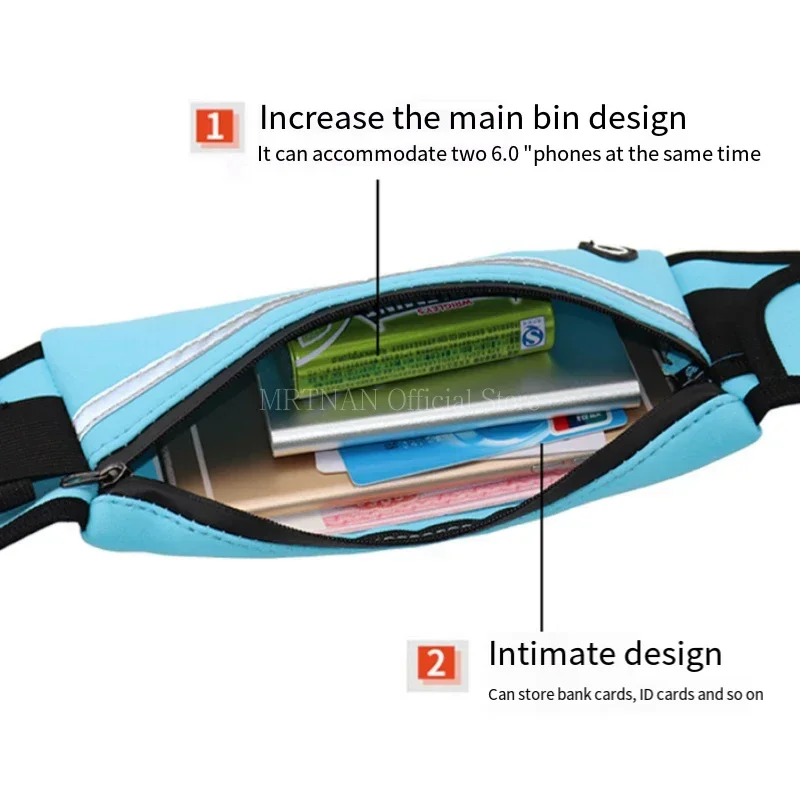 1pc Running Bag Women Waist bag Belt bag Men Sports Fanny Pack Mobile Phone Bag Gym Running Cell Phone Jogging Run Cycling Bag - Image 5