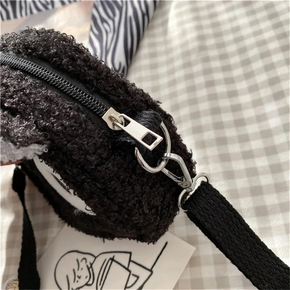 HOMEFISH Japanese Style Bag Women Cartoon Plush Shoulder Bag for Women New Crossbody Bag Small Phone&Purse Bag Bolsa Feminina - Image 4
