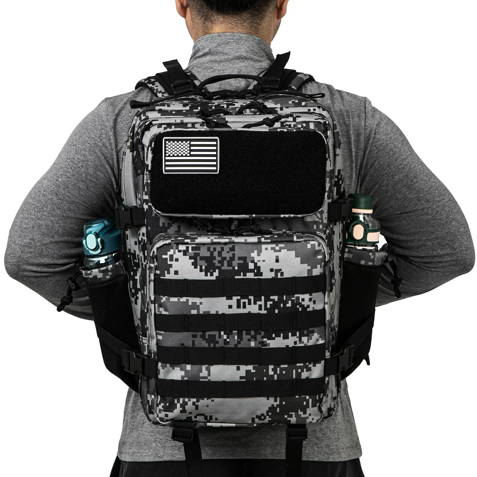 45L Tactical Backpack for Men and Women Outdoor camping equipment back pack Hiking Survival Rucksack travel backpacks School Bag - Image 2